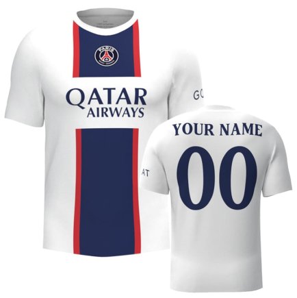 Футболка PSG (ПСЖ) 2022-2023 игровая/повседневная 10227810 цвет: белый