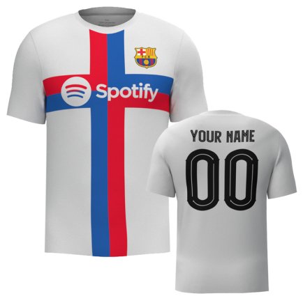 Футболка Barcelona (Barca, Барса) 2022-2023 ігрова/повсякденна 10229013 колiр: сірий