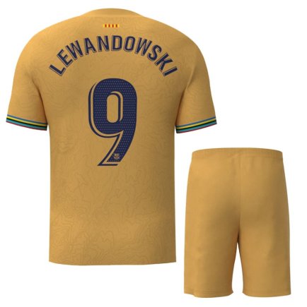 Футбольная форма Барселона Левандовски 9 (Barcelona Lewandowski 9) 2022-2023 игровая/повседневная 11220503 цвет: желтый