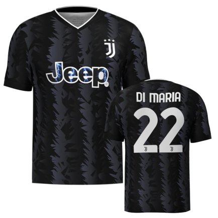Футболка Ювентус Ди Мария 22 (Juventus Di Maria) 2022-2023 ігрова/повсякденна 112211101 цвет: черный