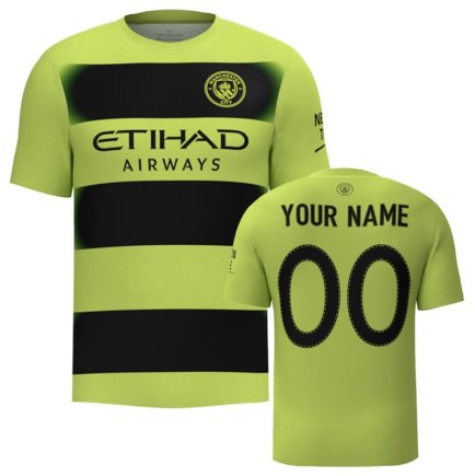 Футболка Manchester City (Манчестер Сити, Ман Сити) 2022-2023 игровая/повседневная 11222007 цвет: зеленый