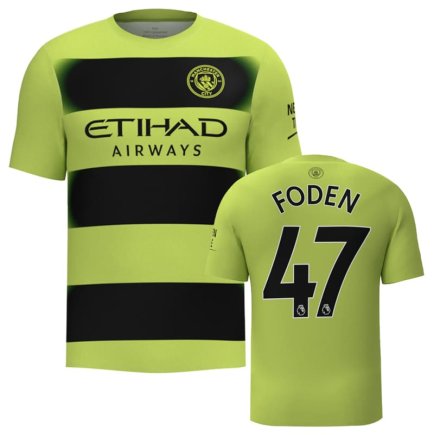 Футболка Манчестер Сити Фоден 47 (Manchester City Foden 47) 2022-2023 игровая/повседневная 11222207 цвет: зеленый