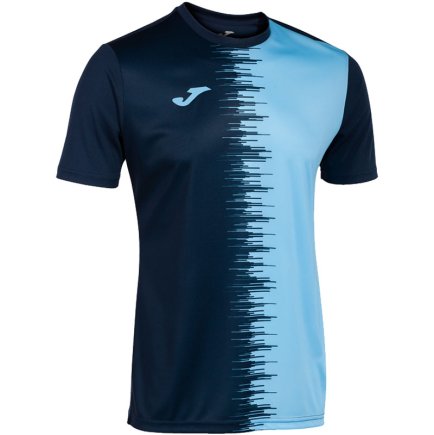 Футболка игровая Joma PERFORMANCE CORTA CITY II 103240.312 цвет: темно-синий/голубой