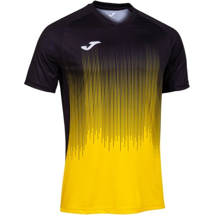 Футболка ігрова Joma TIGER IV 102764.901 колір: жовтий/чорний