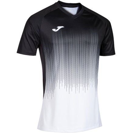 Футболка ігрова Joma TIGER IV 102764.201 колір: чорний/білий