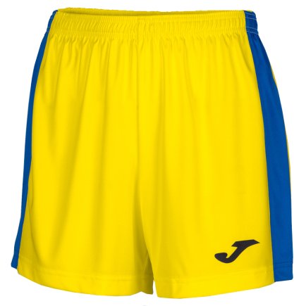 Шорты игровые Joma ACADEMY III 901142.907 женские цвет: желтый/голубой