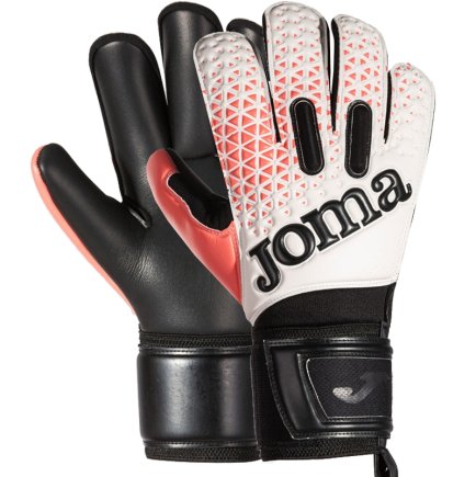 Воротарські рукавиці Joma PREMIER 401195.201 колір: чорний/білий/кораловий