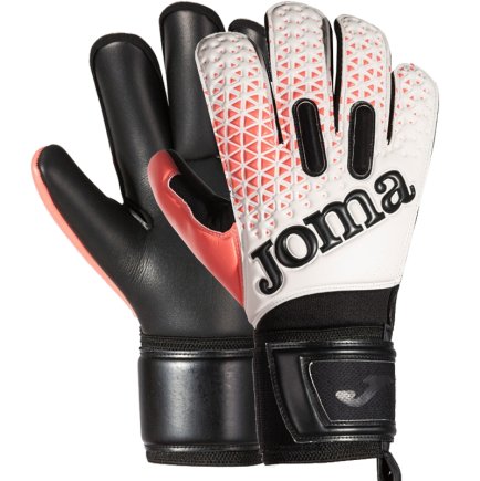 Вратарские перчатки Joma PREMIER 401195.201 цвет: черный/белый/коралловый