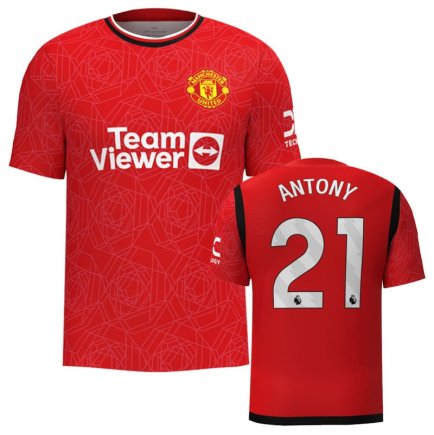 Футболка Манчестер Юнайтед Антони 21 (Manchester United Antony 21) 2023-2024 игровая/повседневная 11228202 цвет: красный