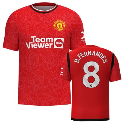 Футболка Манчестер Юнайтед Фернандес 8 (Manchester United Fernandes 8) 2023-2024 игровая/повседневная 11228602 цвет: красный Футболка Манчестер Юнайтед Фернандес 8 (Manchester United Fernandes 8) 2023-2024 игровая/повседневная 11228602 цвет: красный