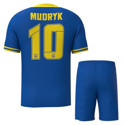 Новая Футбольная форма Украина Мудрик 10 (Mudryk 10 Ukraine) 2023-2024 игровая/повседневная 11229304 цвет: синий