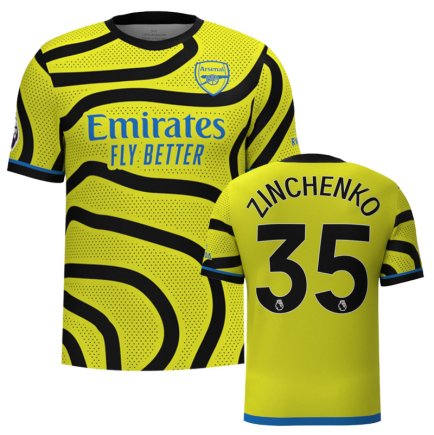 Новая Футболка Арсенал Зинченко 35 (Arsenal Zinchenko 35) 2023-2024 игровая/повседневная 12220703 цвет: желтый
