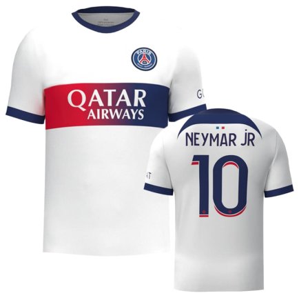 Футболка ПСЖ Неймар 10 (PSG Neymar Jr 10) 2023-2024 игровая/повседневная 12221910 цвет: белый