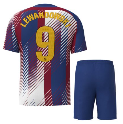 Нова Футбольна форма Барселона Левандовскі 9 (Barcelona Lewandowski 9) 2023-2024 ігрова/повсякденна 12223212 колiр: темно-синій