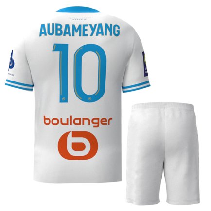 Новая Футбольная форма Олимпик Марсель Обамеянг 10 (Olympic Marseille Aubameyang 10) 2023-2024 игровая/повседневная 12225210 цвет: белый