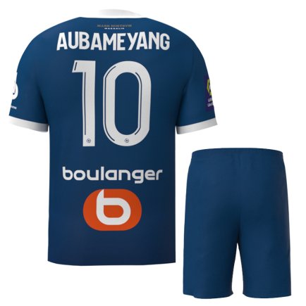 Новая Футбольная форма Олимпик Марсель Обамеянг 10 (Olympic Marseille Aubameyang 10) 2023-2024 игровая/повседневная 12225412 цвет: темно-синий