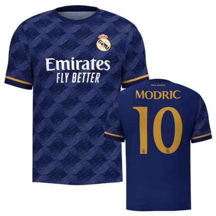 Футболка Реал Мадрид Модрич 10 (Real Madrid Modric 10) 2023-2024 игровая/повседневная 12226312 цвет: темно-синий