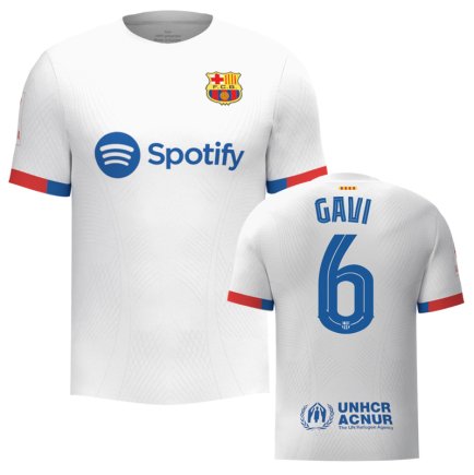 Футболка Барселона Гави 6 (Barcelona Gavi 6) 2023-2024 игровая/повседневная 12226910 цвет: белый