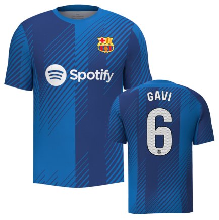 Футболка Барселона Гави 6 (Barcelona Gavi 6) 2023-2024 игровая/повседневная 12227704 цвет: синий