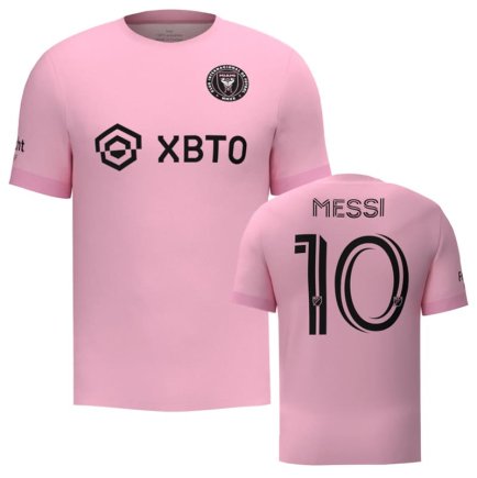 Футболка Интер Майами Месси 10 (Inter Miami Messi 10) 2023-2024 игровая/повседневная 12228509 цвет: розовый
