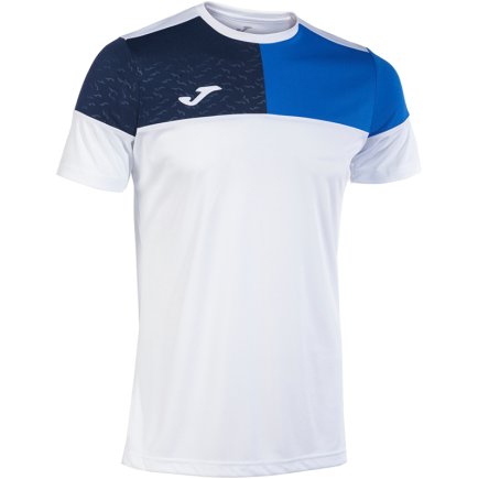 Футболка Joma MANGA CORTA CREW V 103084.207 цвет: белый/синий