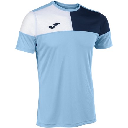 Футболка Joma MANGA CORTA CREW V 103084.353 цвет: голубой/темно-синий