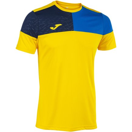 Футболка Joma MANGA CORTA CREW V 103084.907 цвет: желтый/синий