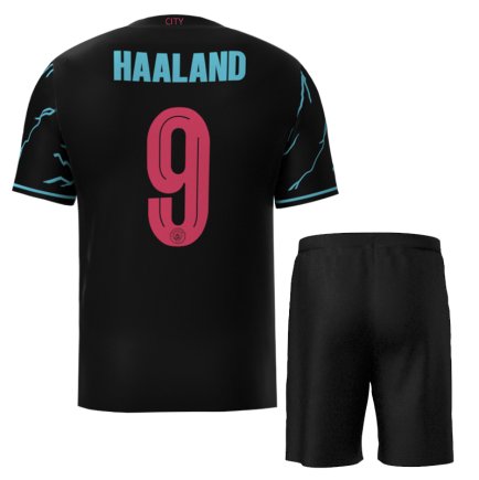 Футбольная форма Манчестер Сити Холанд 9 (Manchester City Haaland 9) 2023-2024 игровая/повседневная 12229001 цвет: черный