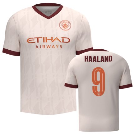 Футболка Манчестер Сити Холанд 9 (Manchester City Haaland 9) 2023-2024 игровая/повседневная 12229916 цвет: бордовый