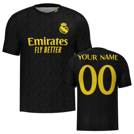 Футболка Real Madrid (Реал Мадрид) 2023-2024 игровая/повседневная 13220401 цвет: черный