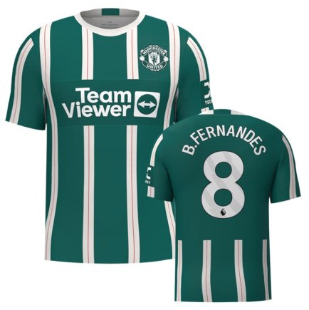 Футболка Манчестер Юнайтед Фернандес 8 (Manchester United Fernandes 8) 2023-2024 игровая/повседневная 13221807 цвет: зеленый
