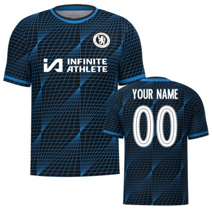 Футболка Chelsea (Челси) 2023-2024 игровая/повседневная 13222212 цвет: темно-синий