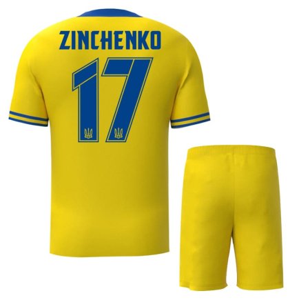 Футбольная форма Украина Зинченко 17 (Zinchenko 17 Ukraine) 2023-2024 игровая/повседневная 13222503 цвет: желтый