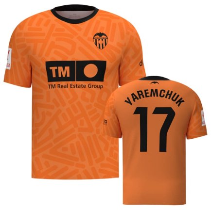 Новая Футболка Валенсия Яремчук 17 (Yaremchuk 17 Valencia) 2023-2024 игровая/повседневная 13223605 цвет: оранжевый