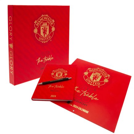 Подарунковий набір музичний з календарем та щоденником Манчестер Юнайтед Manchester United FC A3 2024