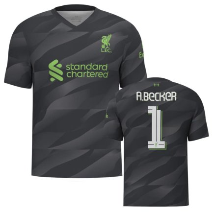 Нова Воротарська футболка Ліверпуль А. Бекер 1 (Liverpool A. Becker 1) 2023-2024 ігрова/повсякденна 14221801 колiр: чорний