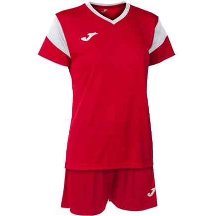 Футбольная форма Joma Academy V SET PHOENIX 901709.602 женская цвет: красный/белый