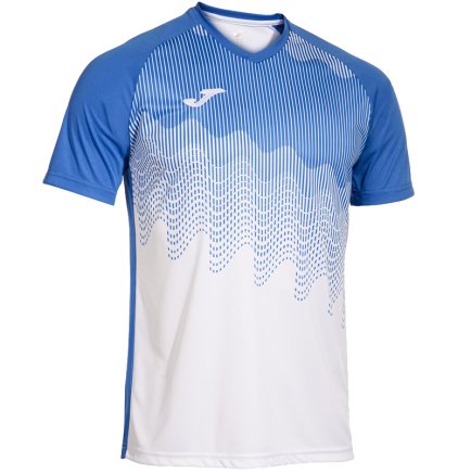 Футболка ігрова Joma TIGER VI 103679.207 колір: блакитний/білий