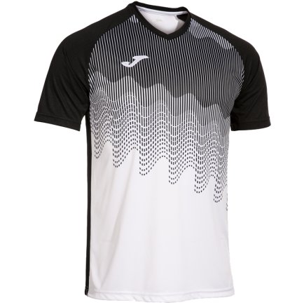 Футболка ігрова Joma TIGER VI 103679.201 колір: чорний/білий