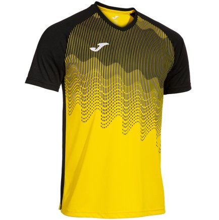 Футболка ігрова Joma TIGER VI 103679.901 колір: чорний/жовтий