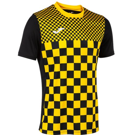 Футболка игровая Joma FLAG III 103157.109 цвет: черный/желтый