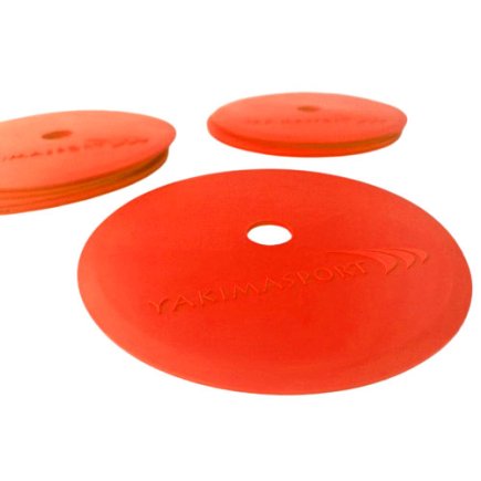Фишки плоские для тренировки Yakimasport 100580 цвет: оранжевый (10 шт.) Фишки плоские для тренировки Yakimasport 100580 цвет: оранжевый (10 шт.)