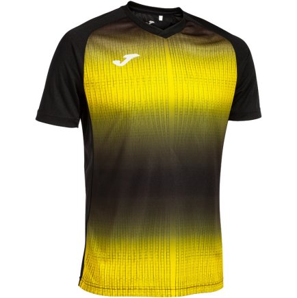 Футболка игровая Joma TIGER V 103235.109 цвет: черный/желтый