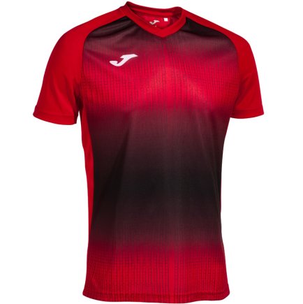 Футболка ігрова Joma TIGER V 103235.601 колір: червоний/чорний