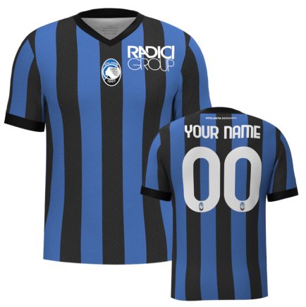 Новая Футболка Atalanta (Атланта) 2023-2024 игровая/повседневная 14227604 цвет: синий