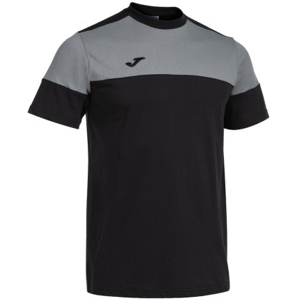 Футболка Joma MANGA CORTA CREW V 103296.111 цвет: черный/серый