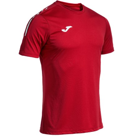 Футболка Joma MANGA CORTA OLIMPIADA 103245.600 цвет: красный/белый