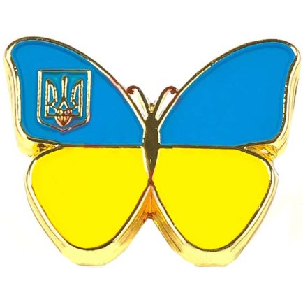 Значок металевий Метелик