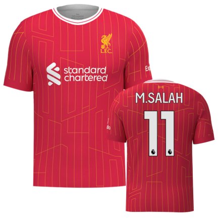 Футболка Ливерпуль М. Салах 11 (Liverpool M. Salah 11) 2024-2025 игровая/повседневная 15220102 цвет: красный