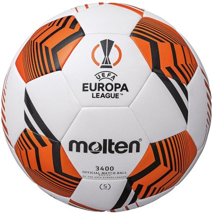 М'яч футбольний Molten UEFA Europa League F5U3400-12 розмір 5 М'яч футбольний Molten UEFA Europa League F5U3400-12 розмір 5